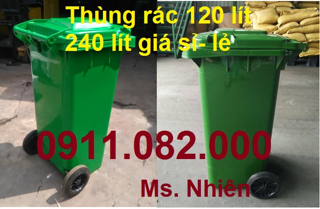 Chuyên sỉ lẻ thùng rác 120L 240L 660L giá sỉ- thùng rác giá rẻ