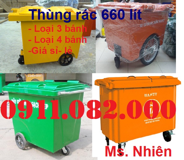 Chuyên sỉ lẻ thùng rác 120L 240L 660L giá sỉ- thùng rác giá rẻ