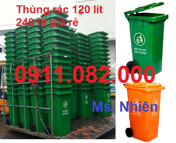 Chuyên sỉ lẻ thùng rác 120L 240L 660L giá sỉ- thùng rác giá rẻ